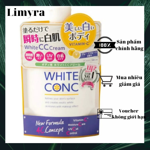 Kem Dưỡng Trắng Body, Kem Dưỡng Trắng Da White Conc