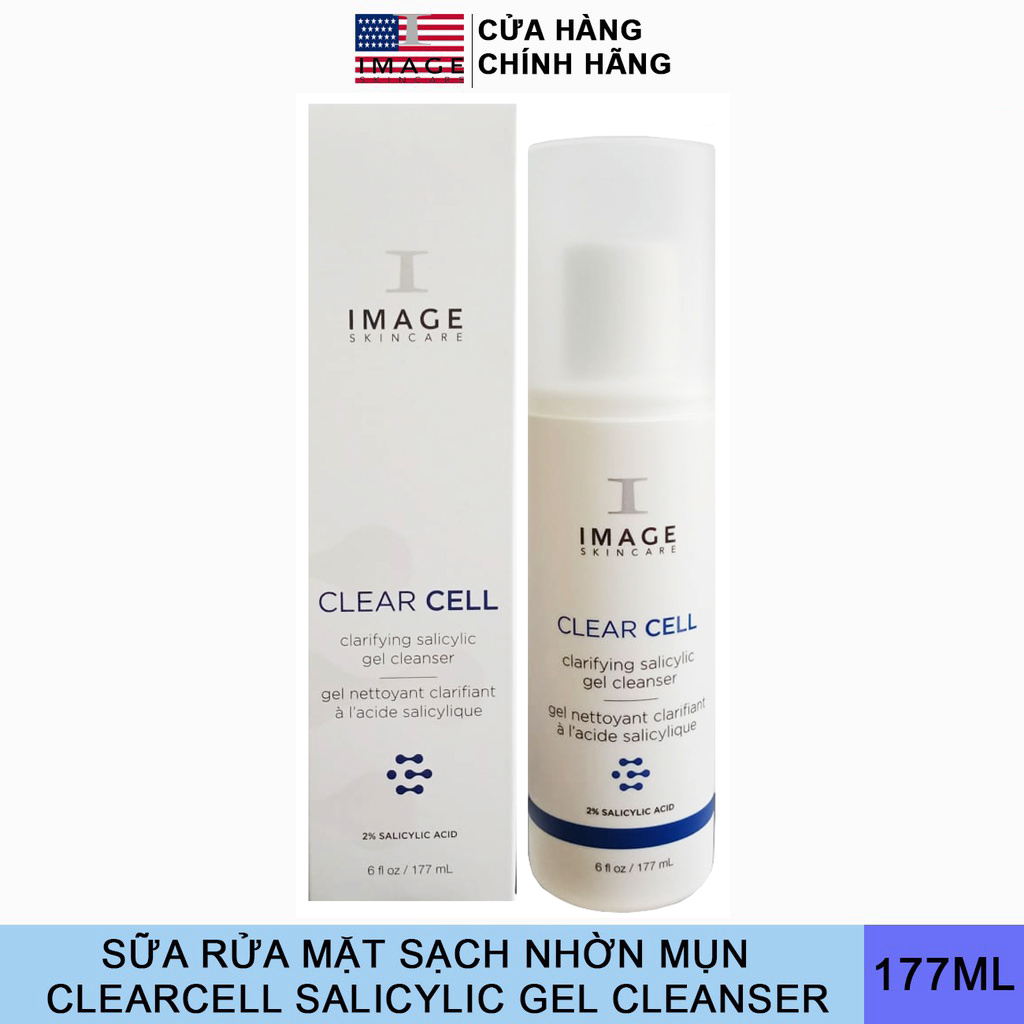 Sữa Rửa Mặt Cho Da Dầu Mụn Image Skincare Clear Cell Salicylic Gel Cleanser 177ml.