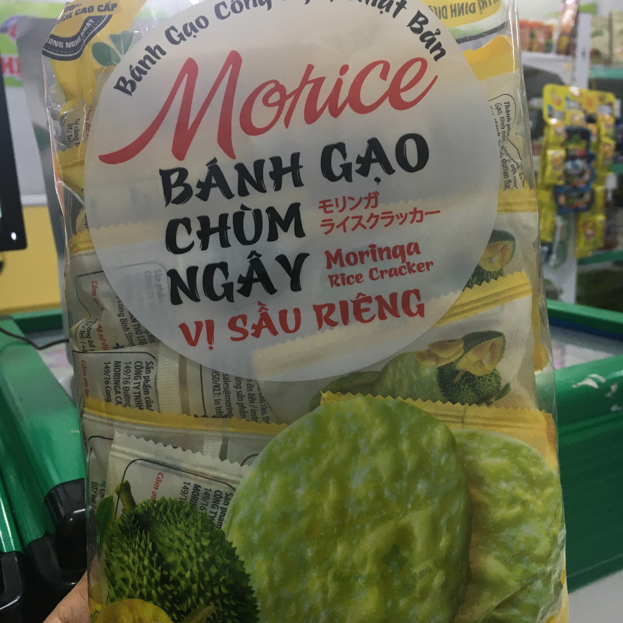 Bánh gạo chùm ngây vị sầu riêng