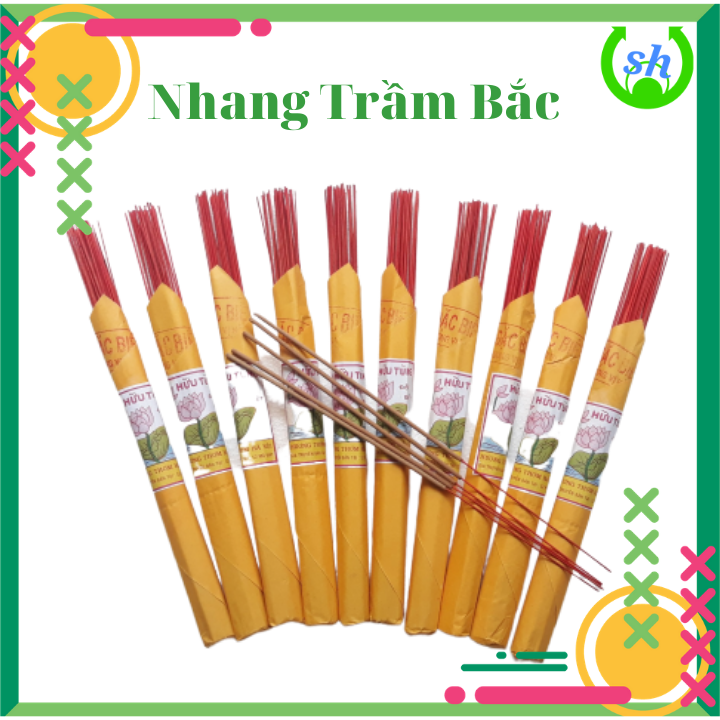 [HCM]Nhang Trầm Bắc - Bộ 10 Thẻ Nhang Trầm Hữu Tùng - Hà Nội - rụng tàn
