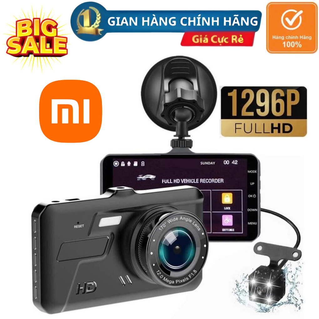 BIG SALE Xiaomi Chính Hãng CAMERA HÀNH TRÌNH CÔNG NGHỆ XIAOMI V9 PLUS FULL HD Độ Nét FULL HD 1080P ,4,0 Inch HD ;12 Megapixcel Chip SoNy 2K Cảm Ứng, WDR Quay Ngày Đêm. Ống Kính: 170° + Độ Phân Giải Cao Góc Siêu Rộng Lắp Đặt Dễ Dàng Cho Mọi Loại Xe Ô Tô.