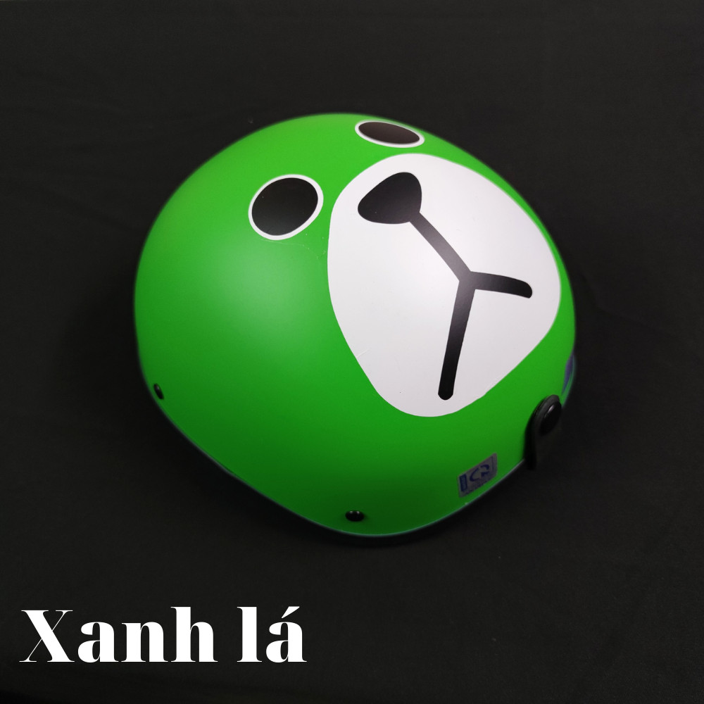 Mũ bảo hiểm nửa đầu in hình Gấu Brown nhiều màu cute,mũ bảo hiểm thời trang có kèm kính