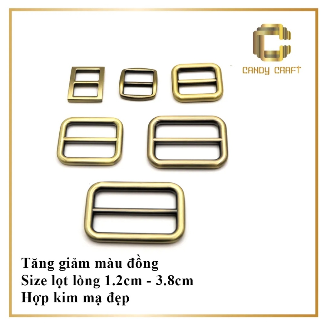 Tăng giảm màu Đồng cổ - phụ kiện làm túi xách - phụ kiện candy craft