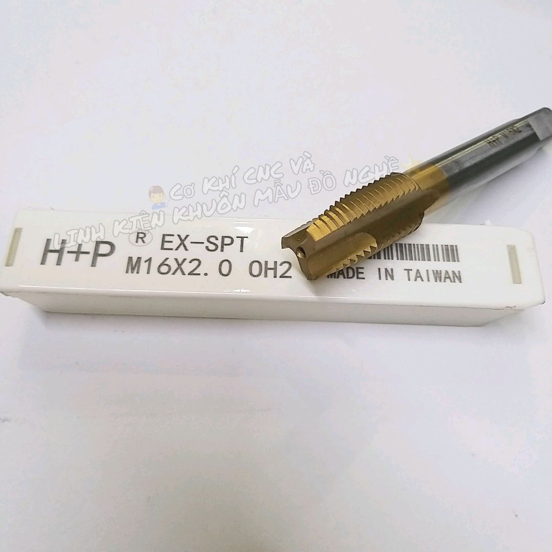 Mũi taro h+p vàng thẳng m16 x 2
