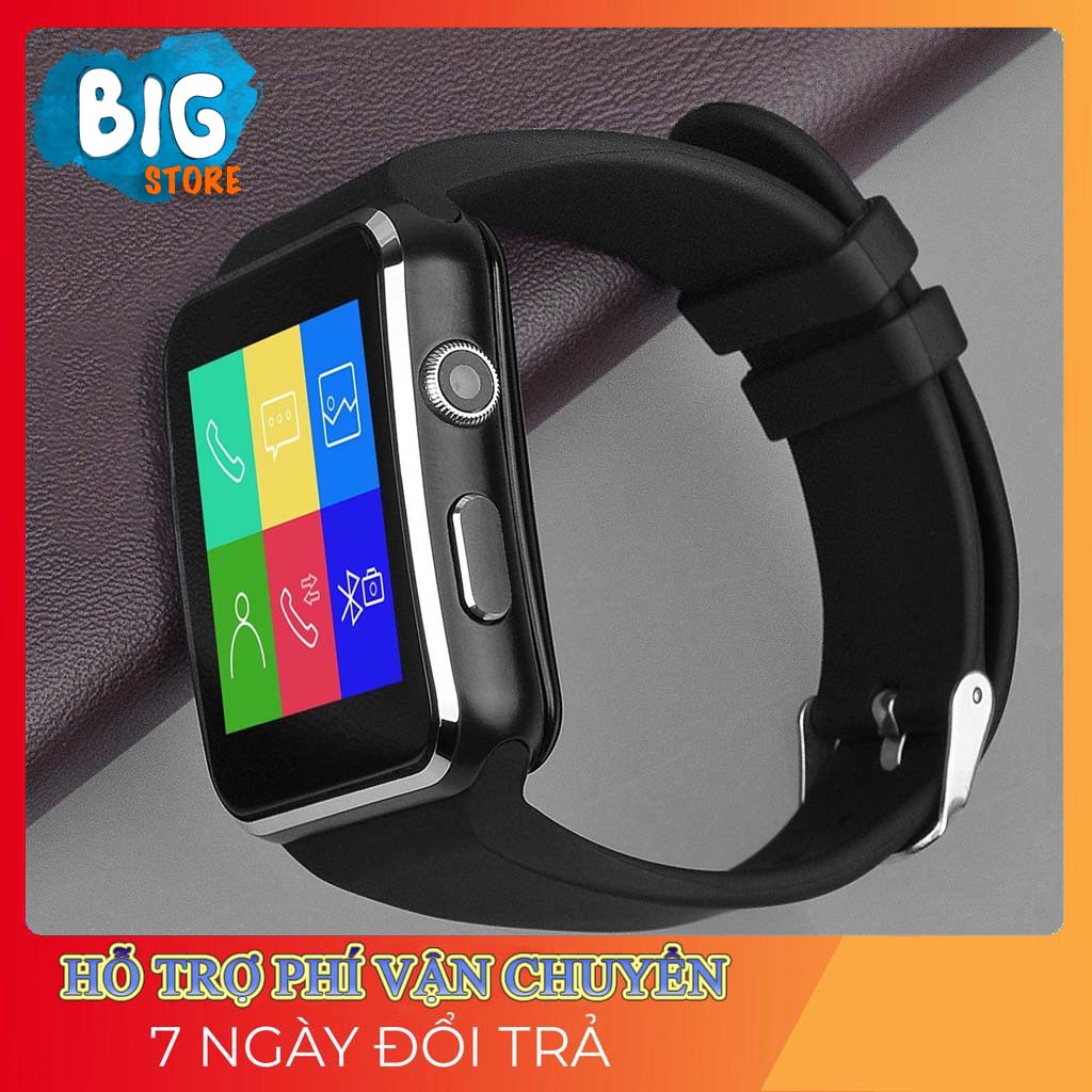 Đồng hồ thông minh Smart Watch X6 Màn Hình Cong Cao cấp bản Tiếng Việt - Đồng hồ thông minh chống nước, Đồng hồ thông minh trẻ em, Đồng hồ thông minh có wifi, Đồng hồ thông minh giá rẻ - Vòng tay thông minh