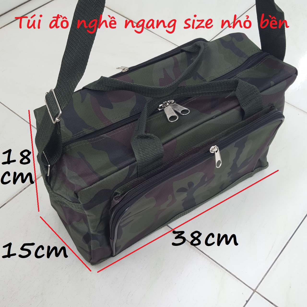 [ Giá cạnh tranh ] Túi đựng đồ nghề ngang nhỏ loại tốt rằn ri loại tốt
