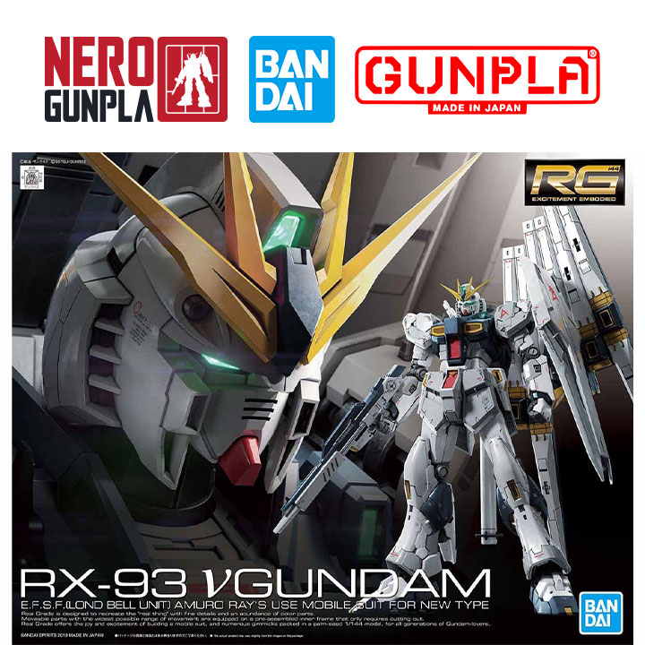 Mô hình lắp ráp bandai gunpla rg 1/144 rx-93 nu gundam