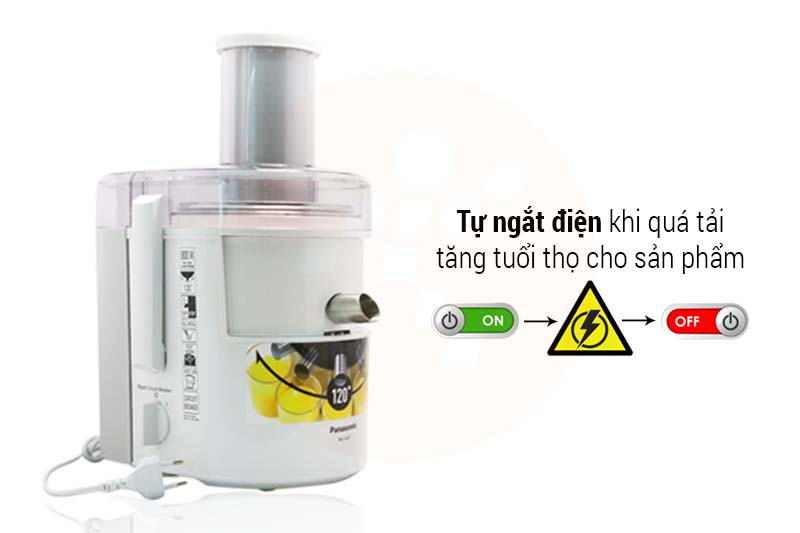 Máy ép trái cây panasonic mj-sj01wra 800w