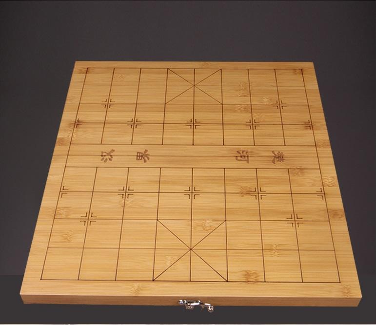 Bàn cờ tướng gỗ trúc gấp