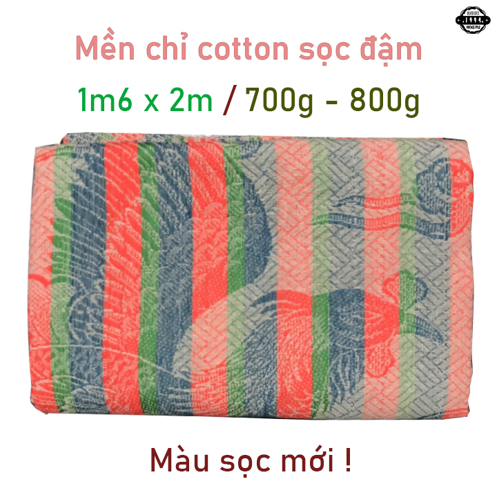 Mền Chỉ Cotton Con Rồng sọc đậm  1m6 x 2m , 700g - 800g