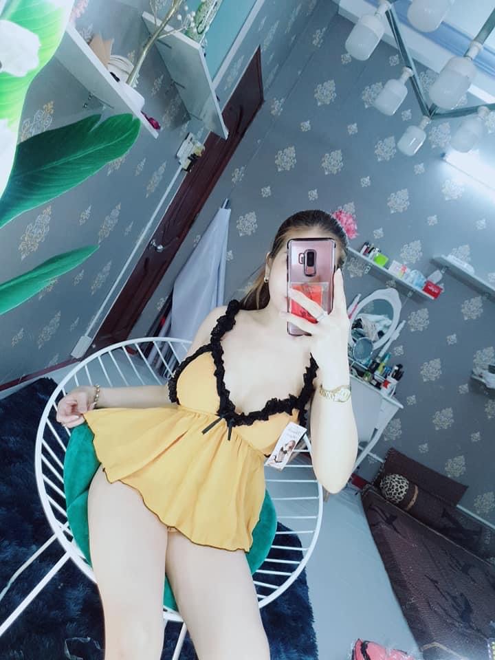 Đồ ngủ sexy 2 dây đẹp Bộ ngủ nữ Set ngủ voan mút nhún xinh sexy gợi cảm