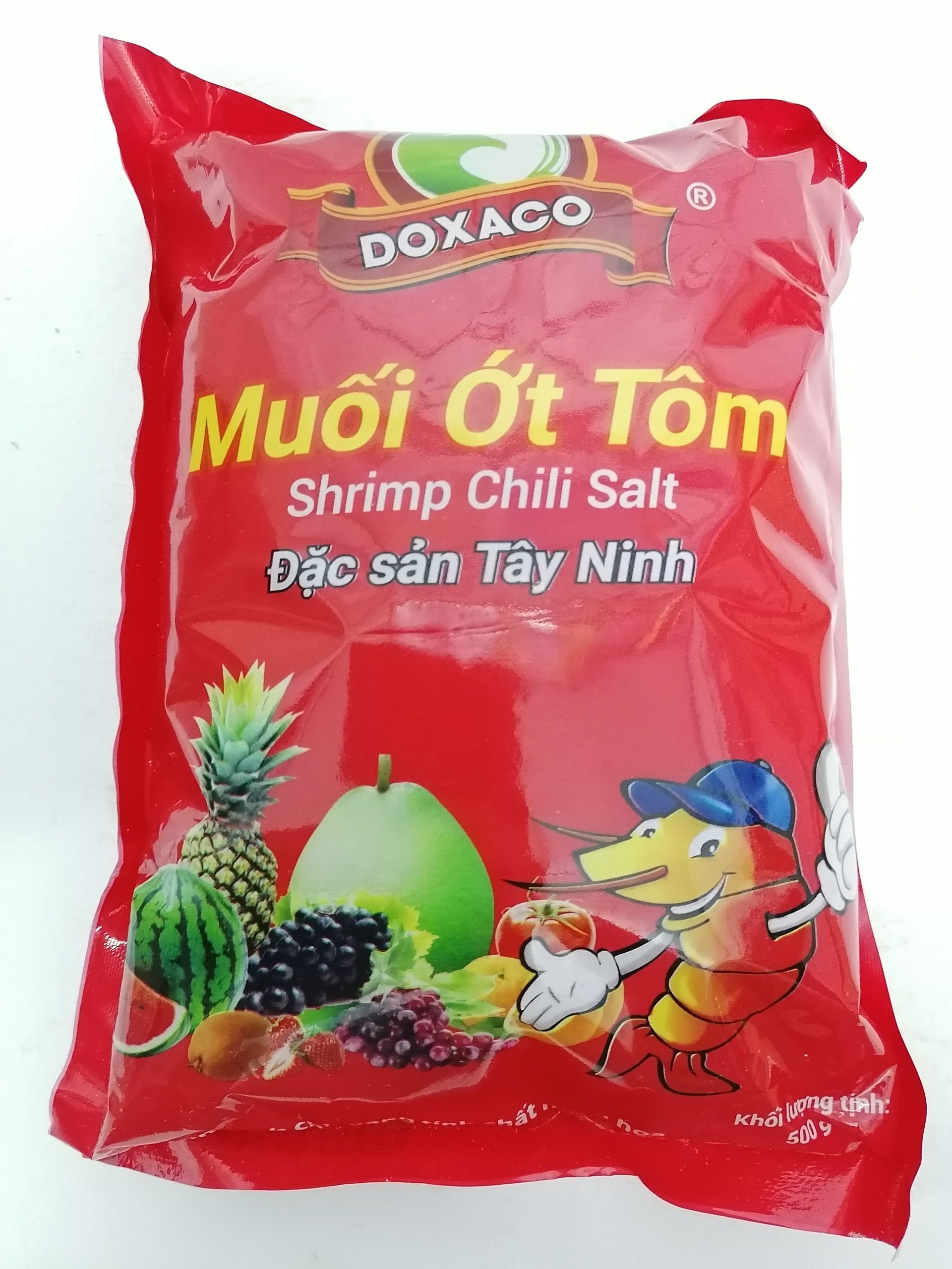 Gói 500g - MUỐI ỚT TÔM TÂY NINH DOXACO Shrimp Chili Salt