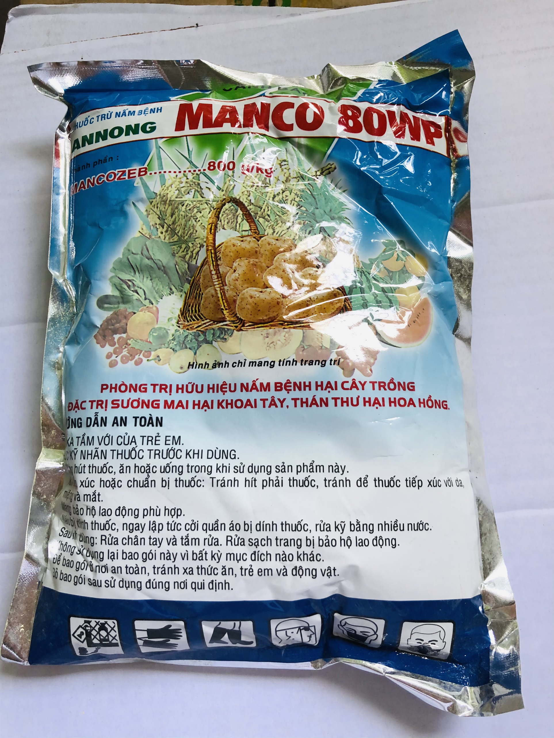 [HCM]Mancozeb Xanh 80WP 500g - Phòng Trừ Hữu Hiệu Nấm Bệnh Hại Trên Khoai Tây Hoa Hồng