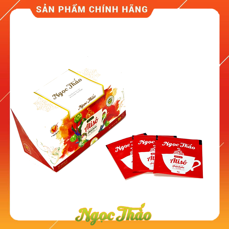 Hộp trà atiso cao cấp Ngọc Thảo | 30 túi lọc