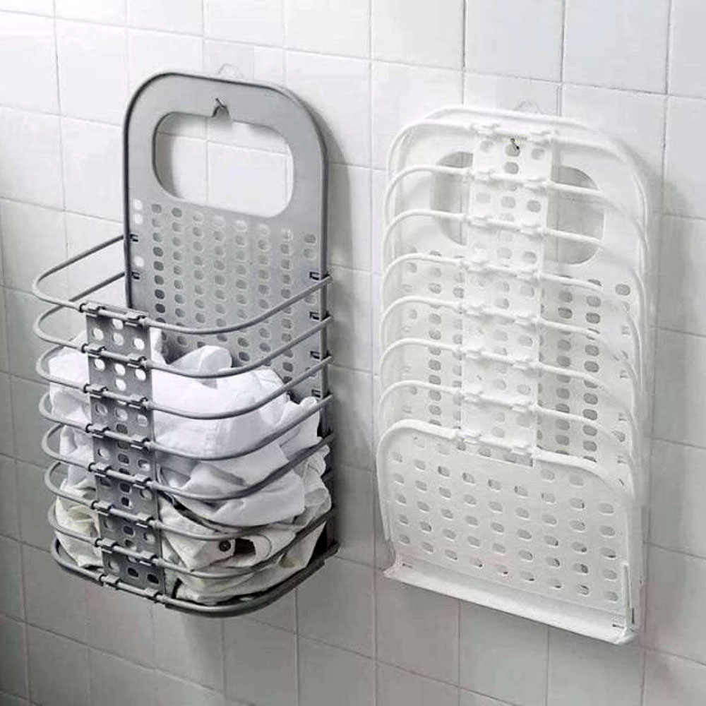 Giỏ đựng đồ đa năng, giỏ treo quần áo, giỏ treo tường đa năng tiện ích xếp gọn thông minh