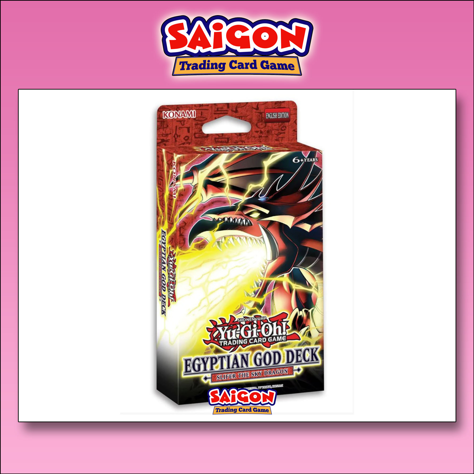 Bộ Bài Thần YugiOh! Egyptian God Deck: Slifer the Sky Dragon - Chính Hãng Konami - Nhập Khẩu Châu Âu