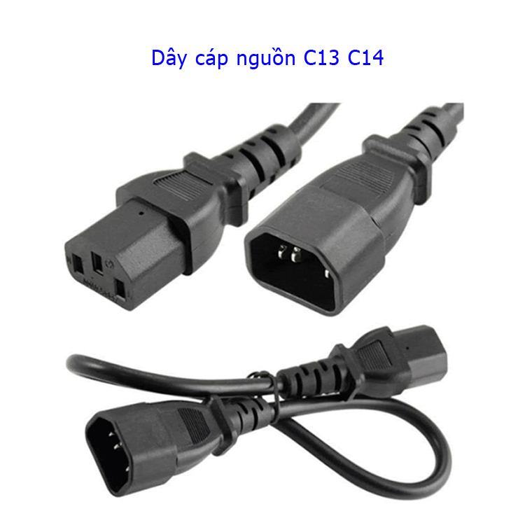 Dây cáp nguồn c13 c14 nối ups, pdu và thiết bị mạng