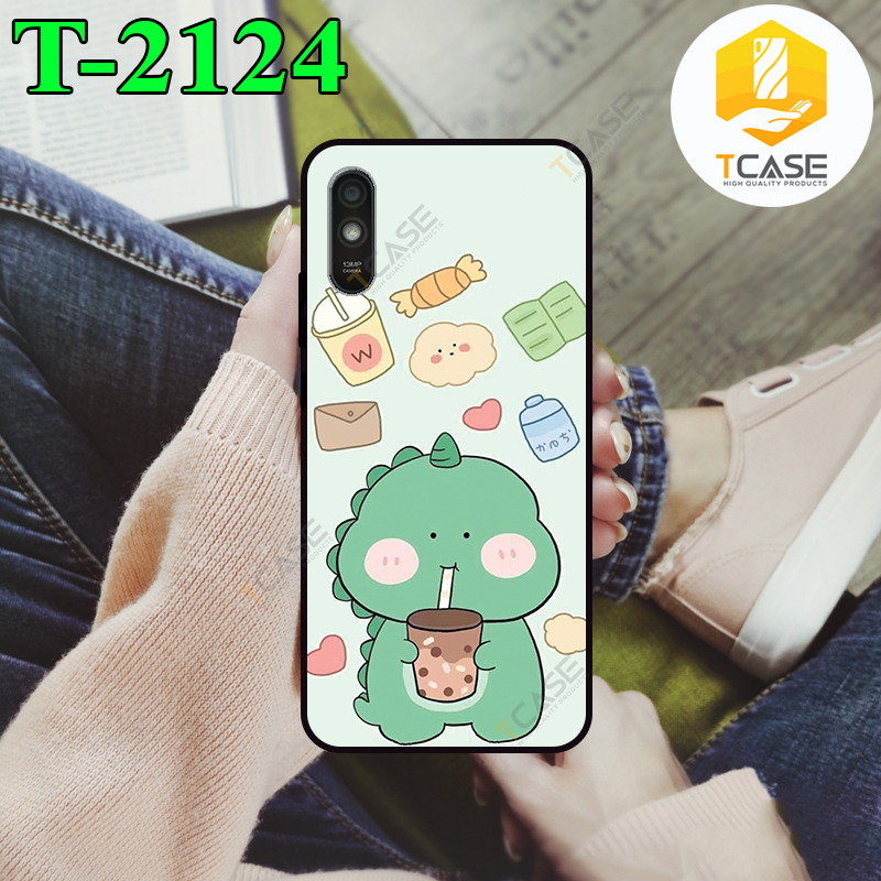 Ốp lưng Tcase dành cho  Xiaomi Redmi 9A in hình dino siêu dễ thương