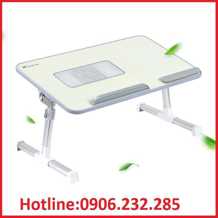 Bàn laptop ngồi giường, có quạt tản nhiệt cho laptop, mặt gỗ MDF cao cấp, tích hợp cho việc học giải trí