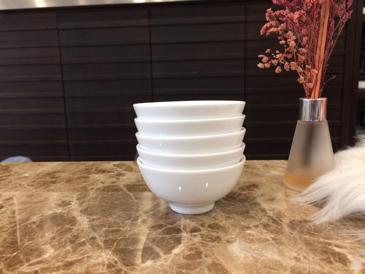 Bộ 5 chén sốt Minh long 9 cm trắng ngà