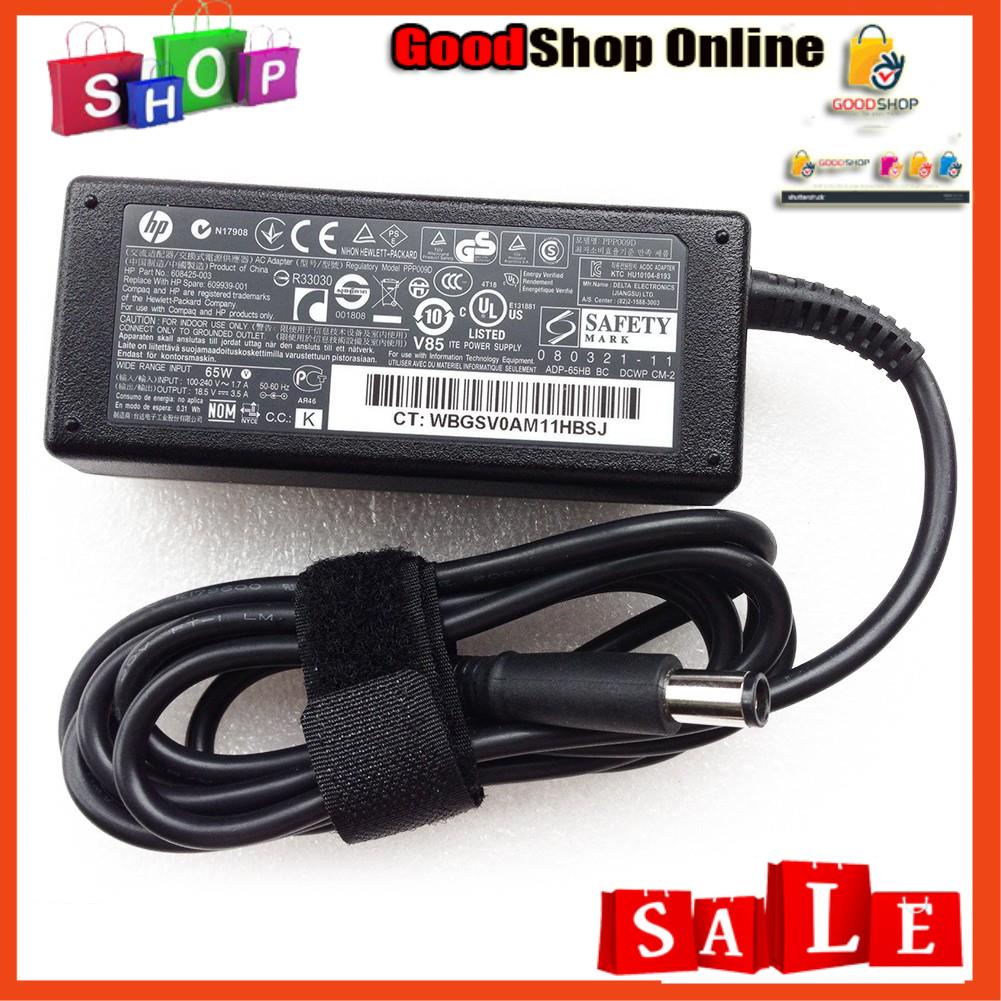 Sạc laptop hp pavilion dv3 dv4 dv5 dv6 g4 g6 g7 3.5a 65w-hàng mới 100%