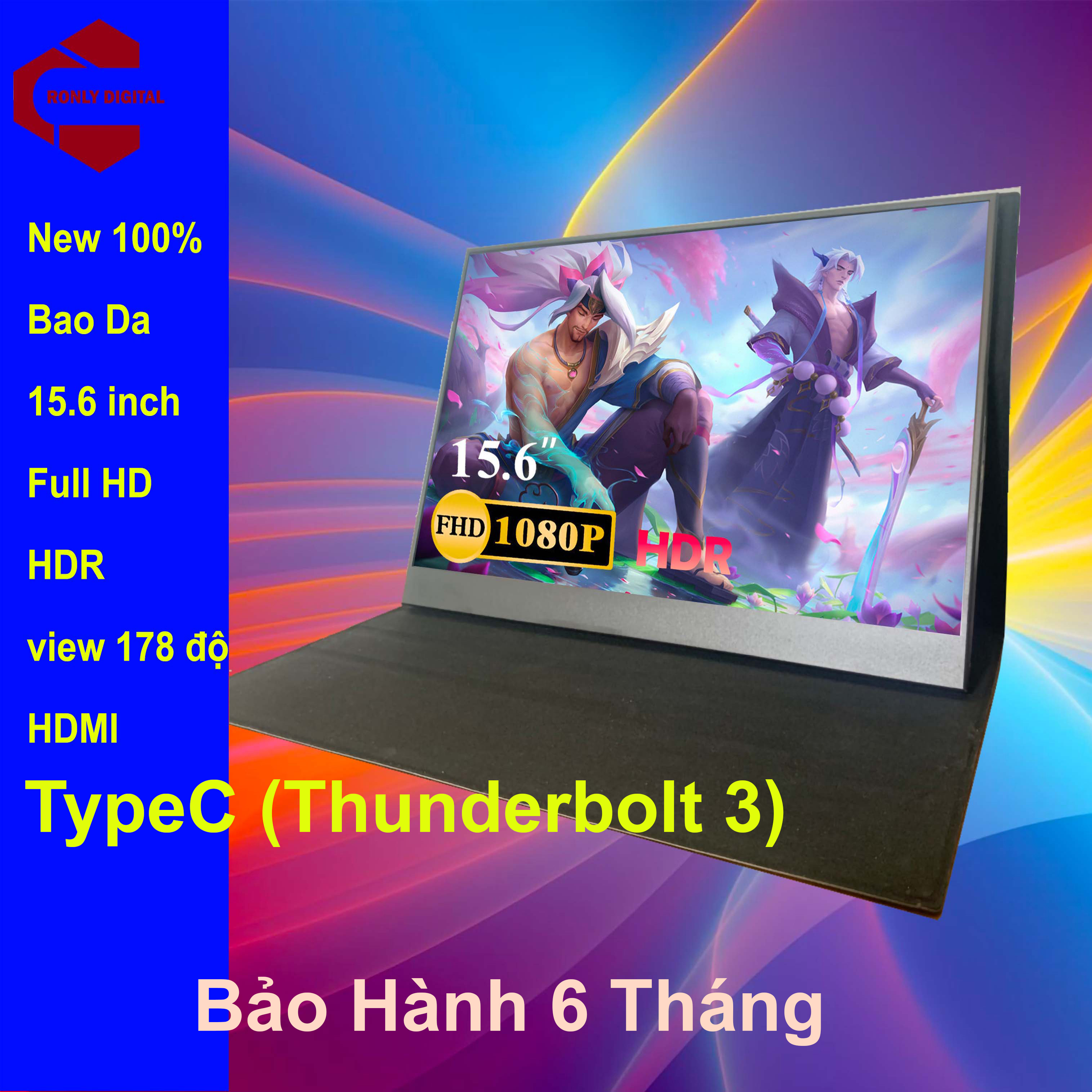 Màn hình di động 15.6 inch Full HD Chuẩn EU kết nối HDMI TYPE C HDR mới 100 man hinh di dong 15 inch màn hình mở rộng 15.6 inch màn hình di động 156 inch màn hình vi tính di động extend screen 15.6 inch