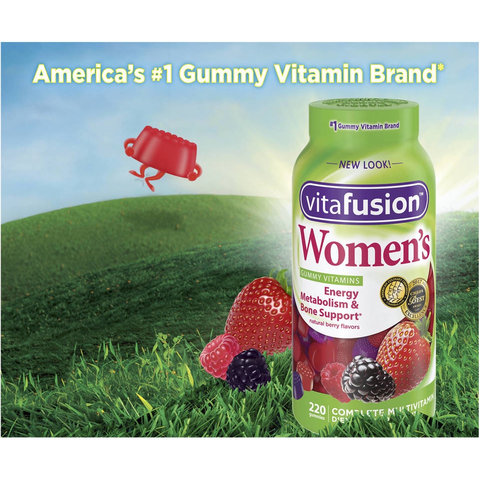 [HCM]Kẹo nhai bổ sung vitamin phụ nữ Vitafusion Womens Multivitamin 220 Gummies