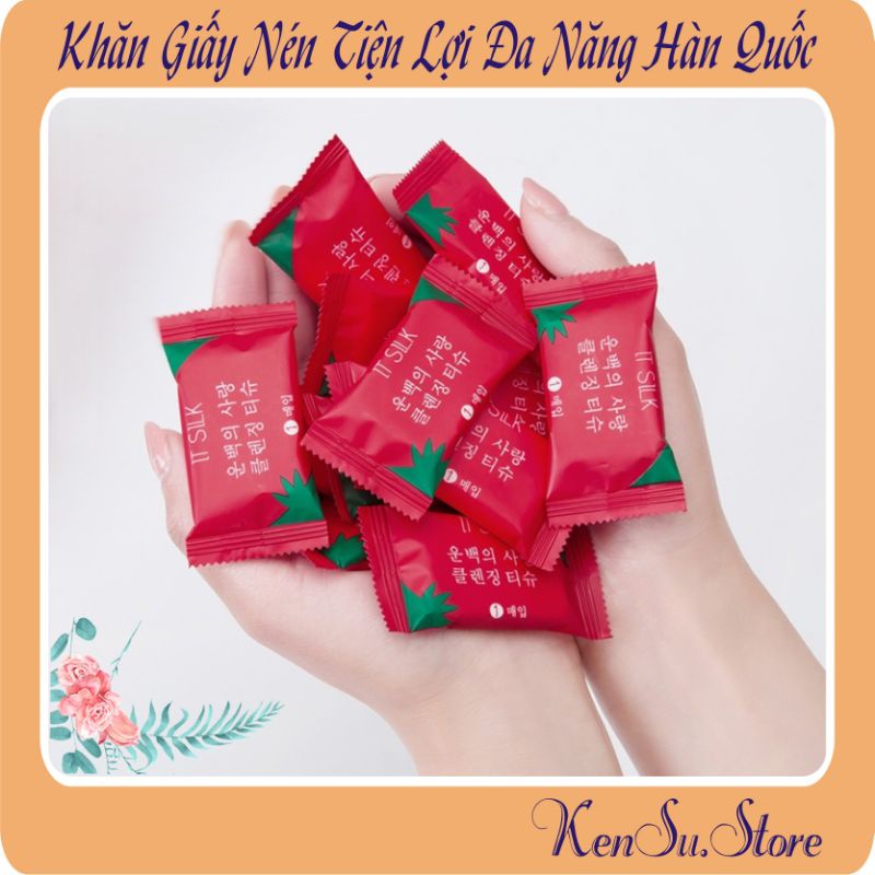Khăn Nén Đa năng Hàn Quốc Cao Cấp tiện lợi dùng đi Du Lịch đi chơi