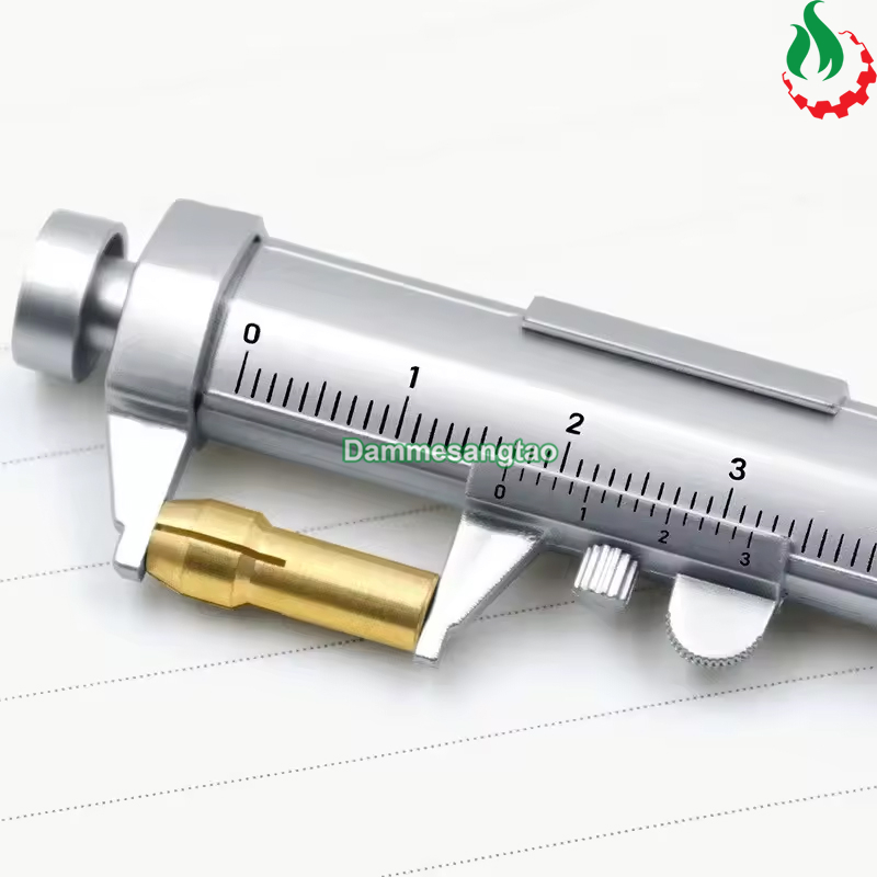 Bút bi đa năng tích hợp thước kẹp nhựa 0-100mm BTTK100