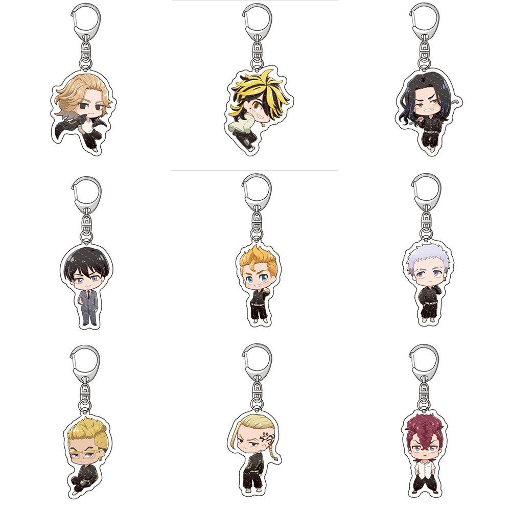 Móc khóa Chibi Tokyo Revenger 2 mặt cao cấp - Móc khóa Mica Kịch Trường Của Takemichi