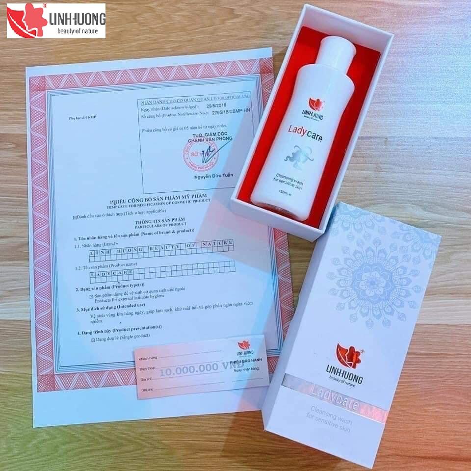 Lady Care Linh Hương Gel Vệ Sinh Phụ Nữ 150ml giúp làm hồng, se khít vùng kín