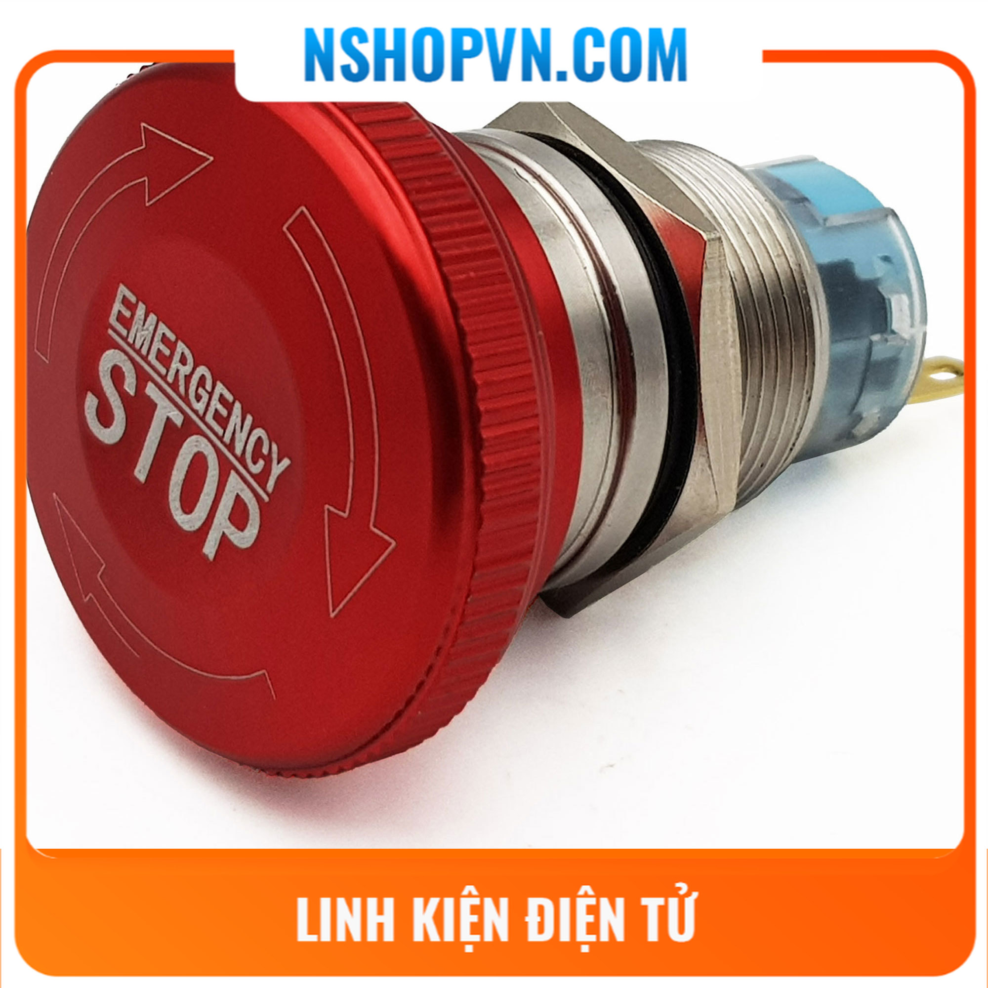 Nút dừng khẩn cấp Kim loại 19mm