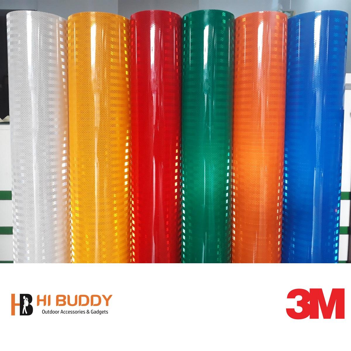 An toàn, Dán xe, Decal 3M cao cấp dán xe an toàn ban đêm Màng Phản quang 3M Seri 3900 - 1.22m x 1m tương đương hơn 1m2 – Tùy chọn màu