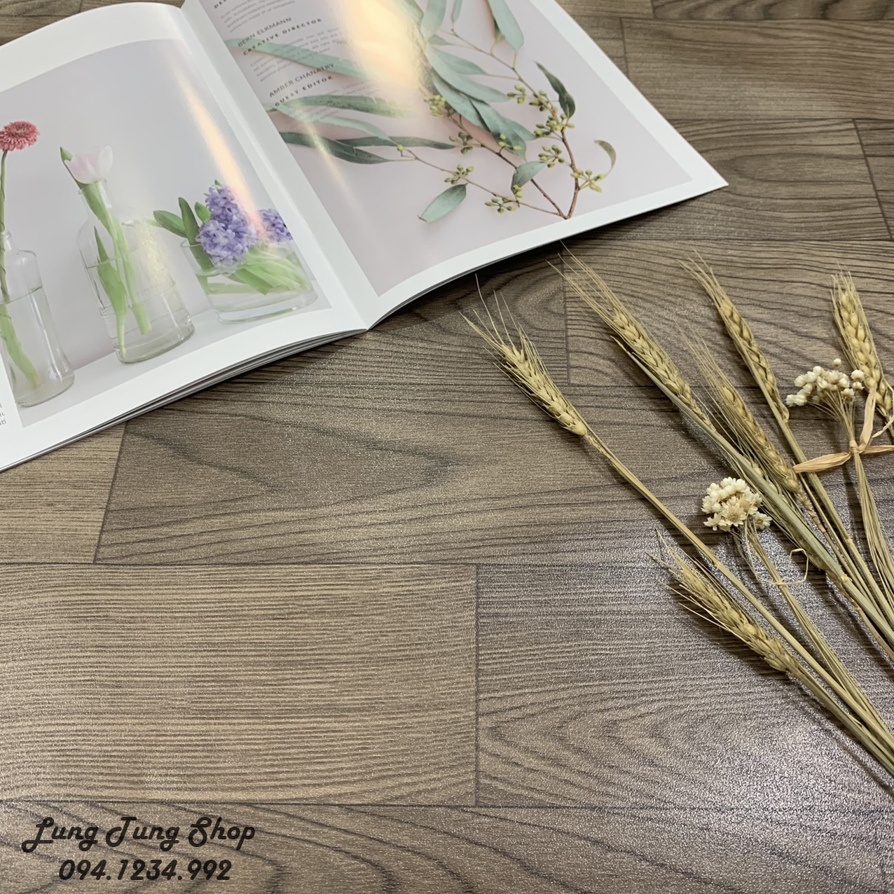 [HCM]Thảm chụp hình ảnh sản phẩm 3d vân gỗ - phông nền chụp hình gỗ nâu đậm