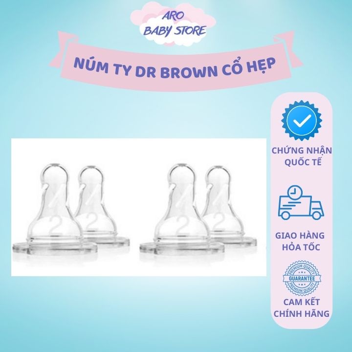 Núm ty Dr brown cổ hẹp