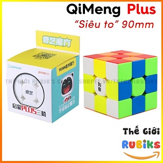 Khối rubik siêu to, size lớn 3x3 qiyi qimeng plus 90mm xoay êm, mượt, đã tay