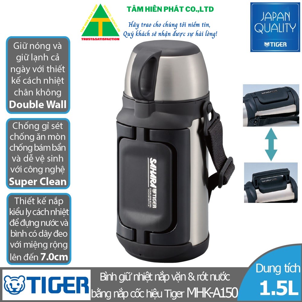 Bình giữ nhiệt tiger mhk-a150 - hàng chính hãng