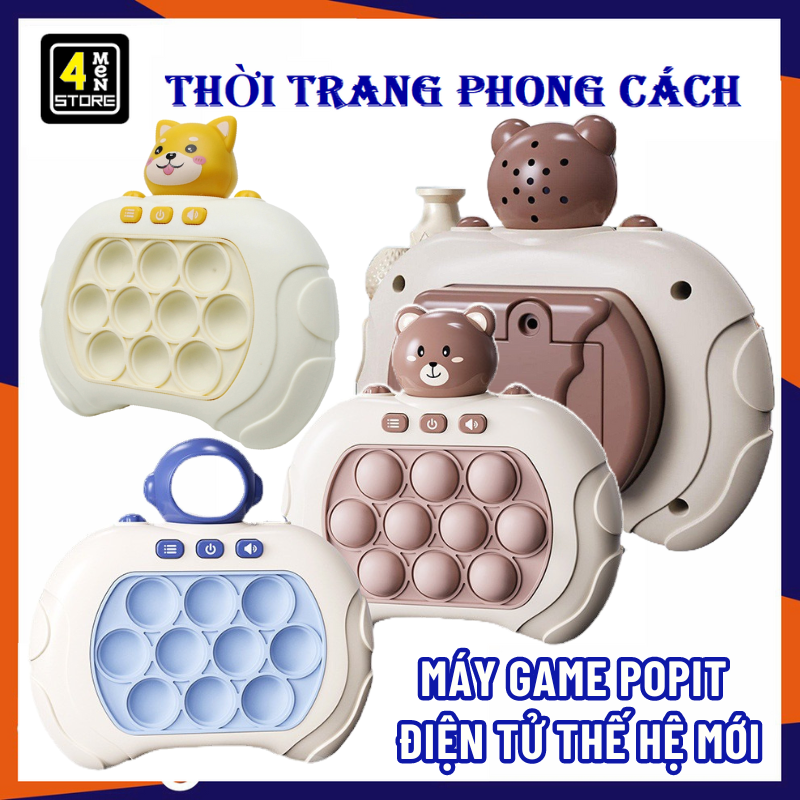 Máy Chơi Điện Tử POPIT Thế Hệ Mới - Đồ Chơi Bóp Bóp Giải Trí POP PIT Có Nhạc Có Đèn Nhiều Level ( Sử Dụng Pin 2A ) - Máy Chơi Game Pop It Nút Nhấn - Đồ Chơi Trí Tuệ Xả Stress Giải Trí Thông Minh