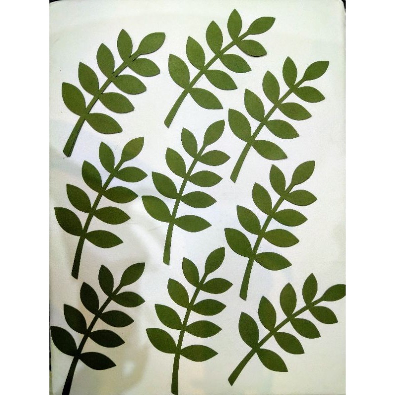 15 lá giấy cắt sẵn size to 15 lá