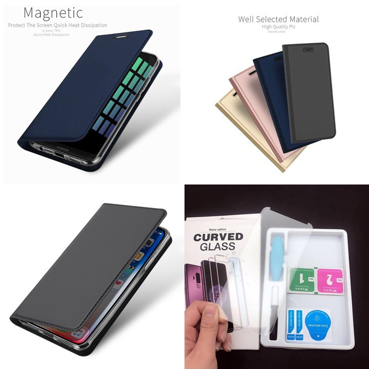 Bao da samsung s9 s8 plus s9 plus s10 s10 plus kiêm ví da hàng xuất nhật