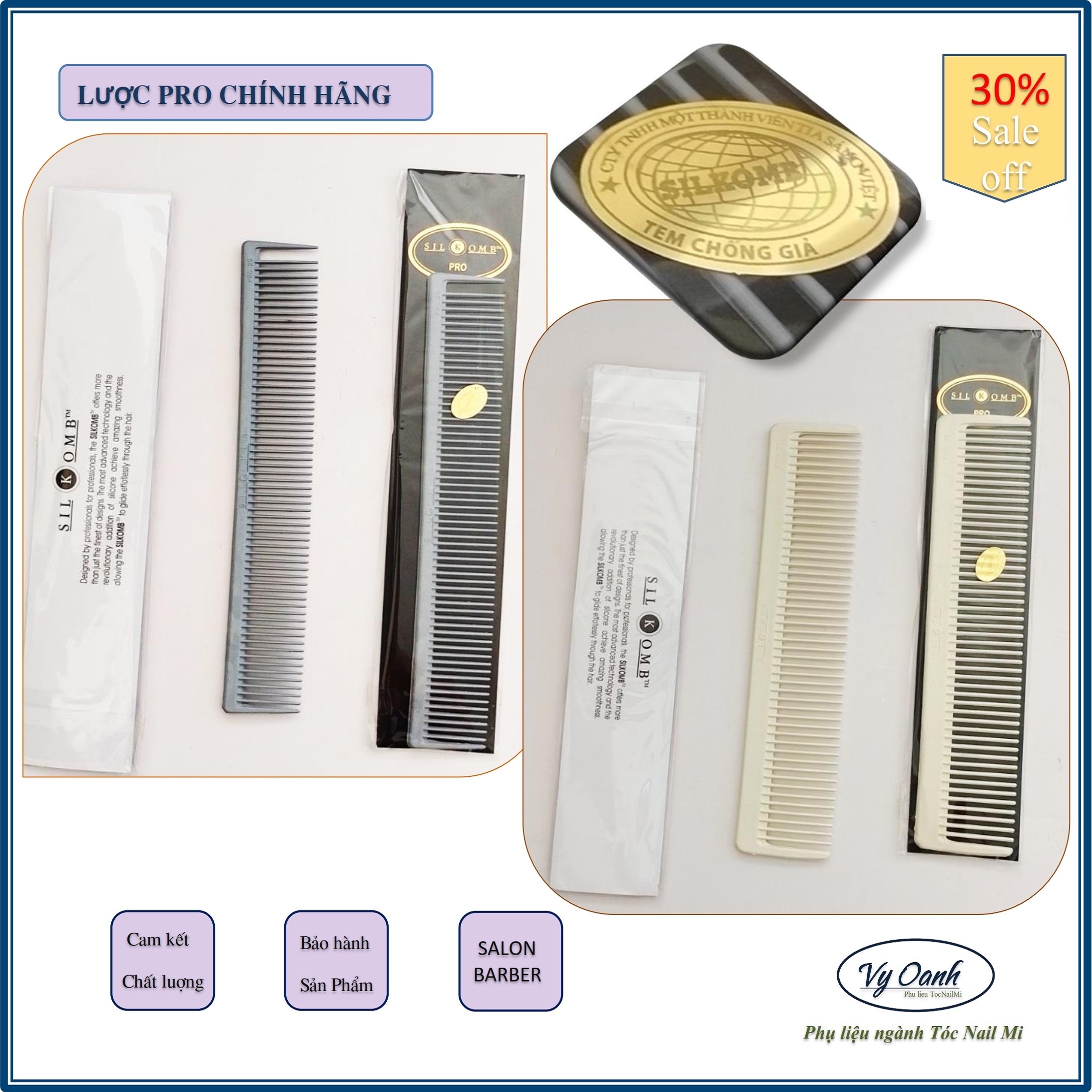 Lược Cắt Tóc chuyên Nghiệp PRO, Chuyên cho Salon Tóc