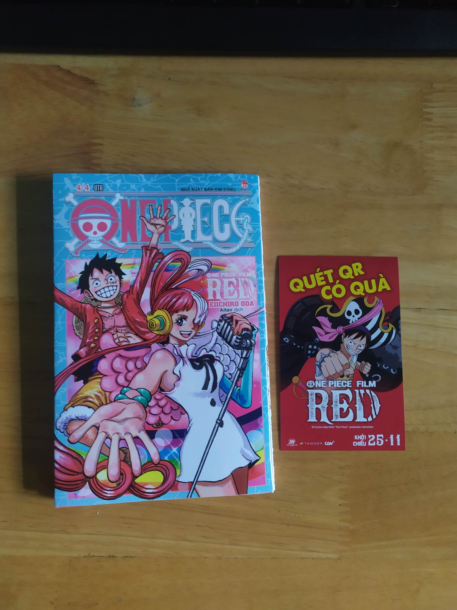 One piece film red - comic 4/4 uta + card qr
