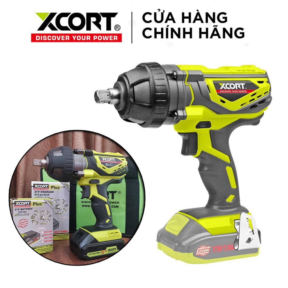 Máy siết bu lông Máy siết bu lông dùng pin 20V Max Máy siết ốc cực khỏe 300N.m