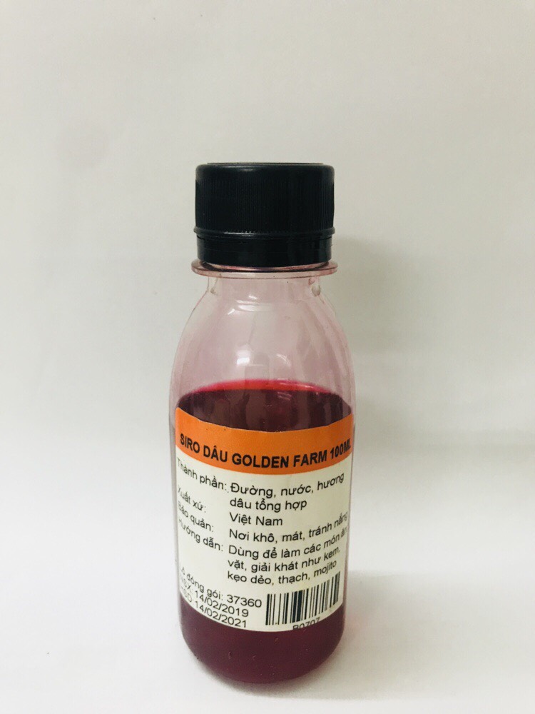 Siro dâu golden farm 100ml