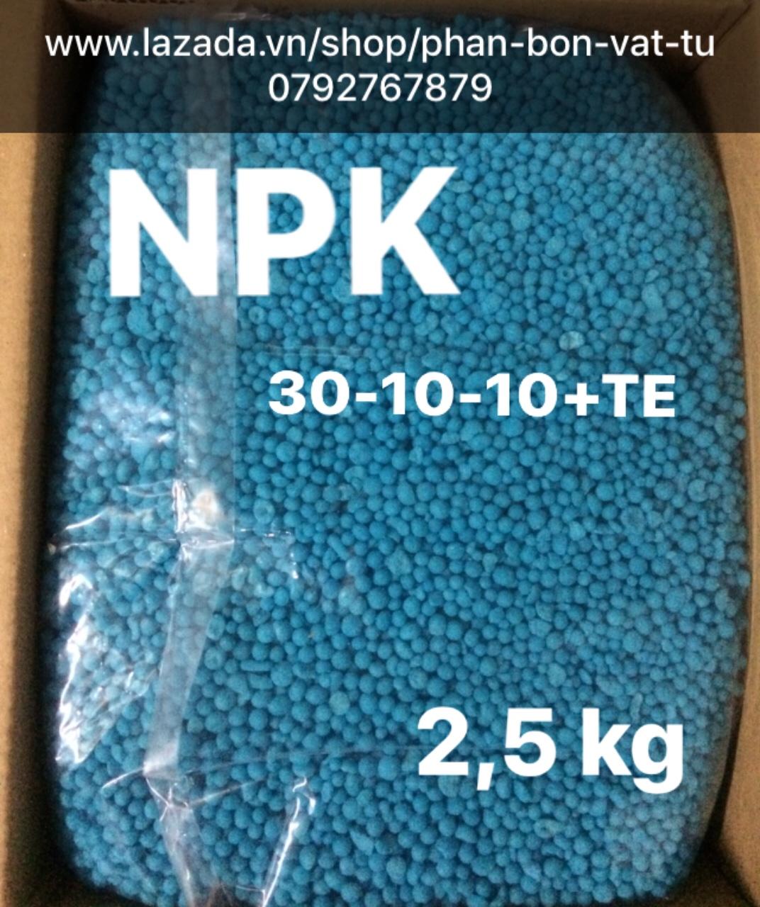 2.5 KG PHÂN BÓN NPK 30-10-10+TE ĐÂM CHỒI ĐẺ NHÁNH