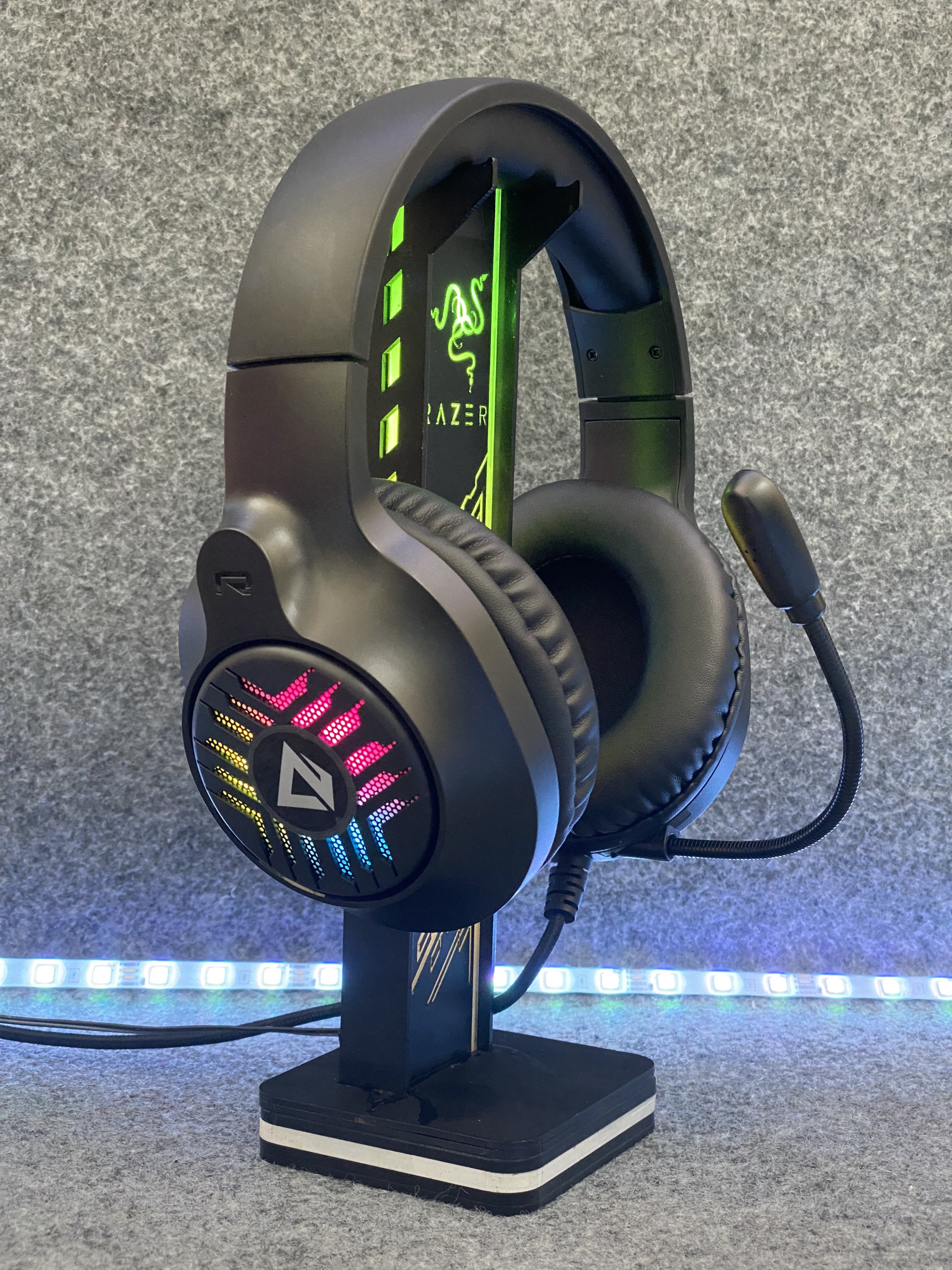Tai nghe gaming vsp gh x1 led rgb âm thanh cực chất - led 7 màu tự chuyển đổi
