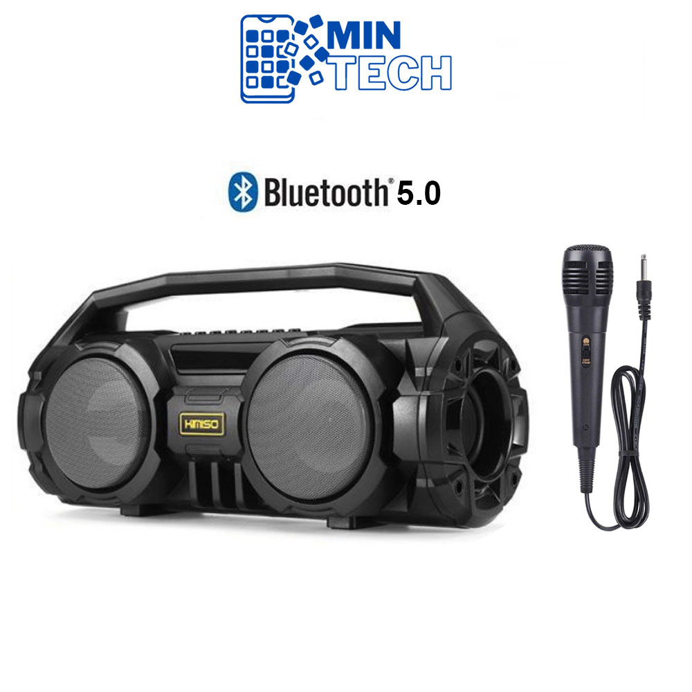 Loa Bluetooth Hát Karaoke Xách Tay Kimiso KM-S1 kèm micro - 2 Bass Cực Mạnh, Hát Karaoke cực hay, loa Karaok