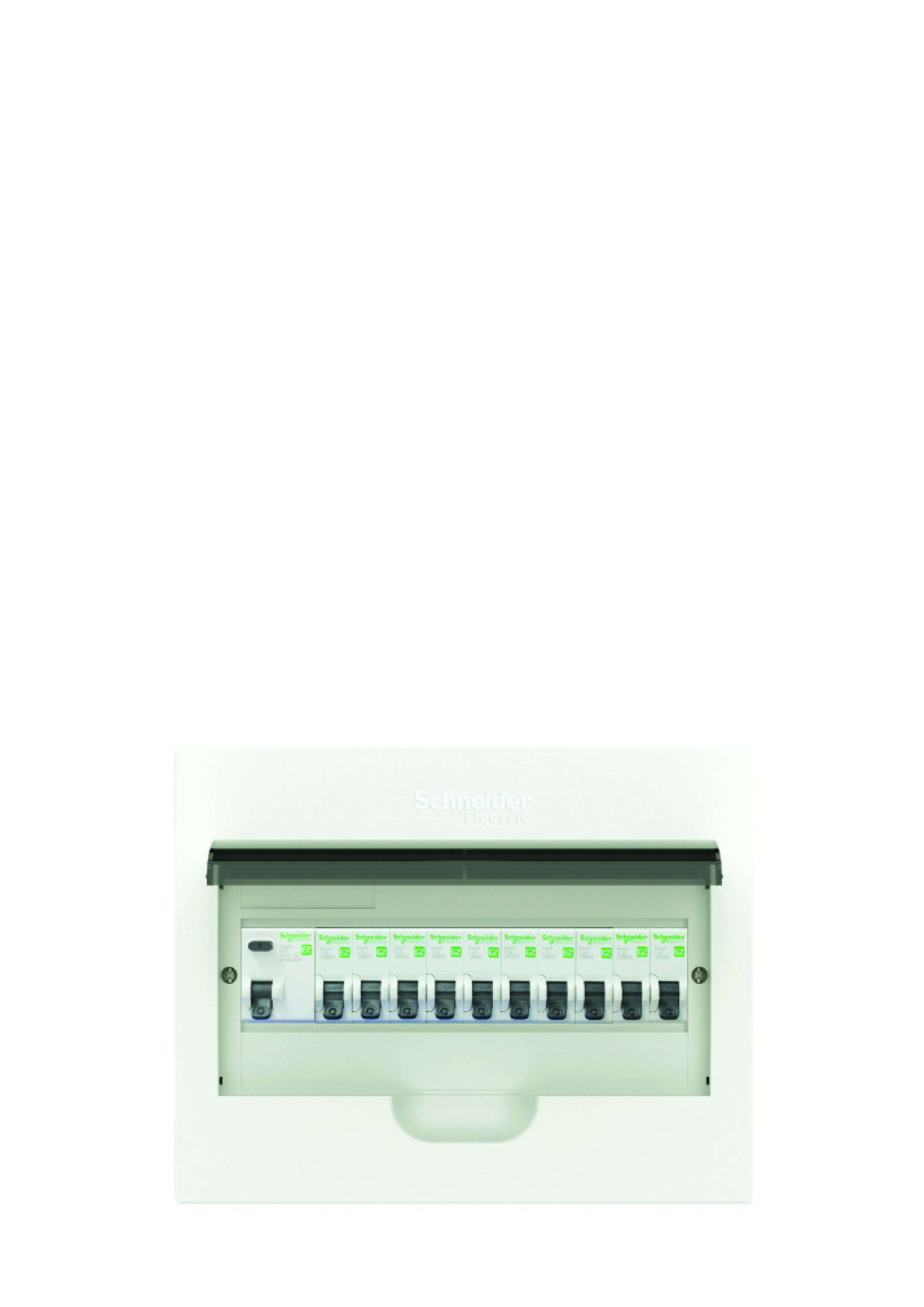 Tủ điện schneider 4 đường,Tủ nhựa âm tường 4 module, cửa trắng EasyBox - Schneider Electric