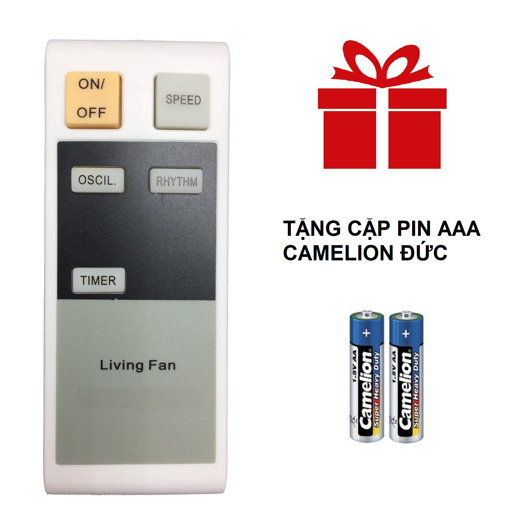 REMOTE ĐIỀU KHIỂN QUẠT PANASONIC - TẶNG CẶP PIN AAA CAMELION ĐỨC