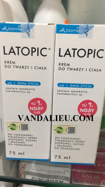 SẢN PHẨM LATOPIC FACE AND BODY CREAM 75ML